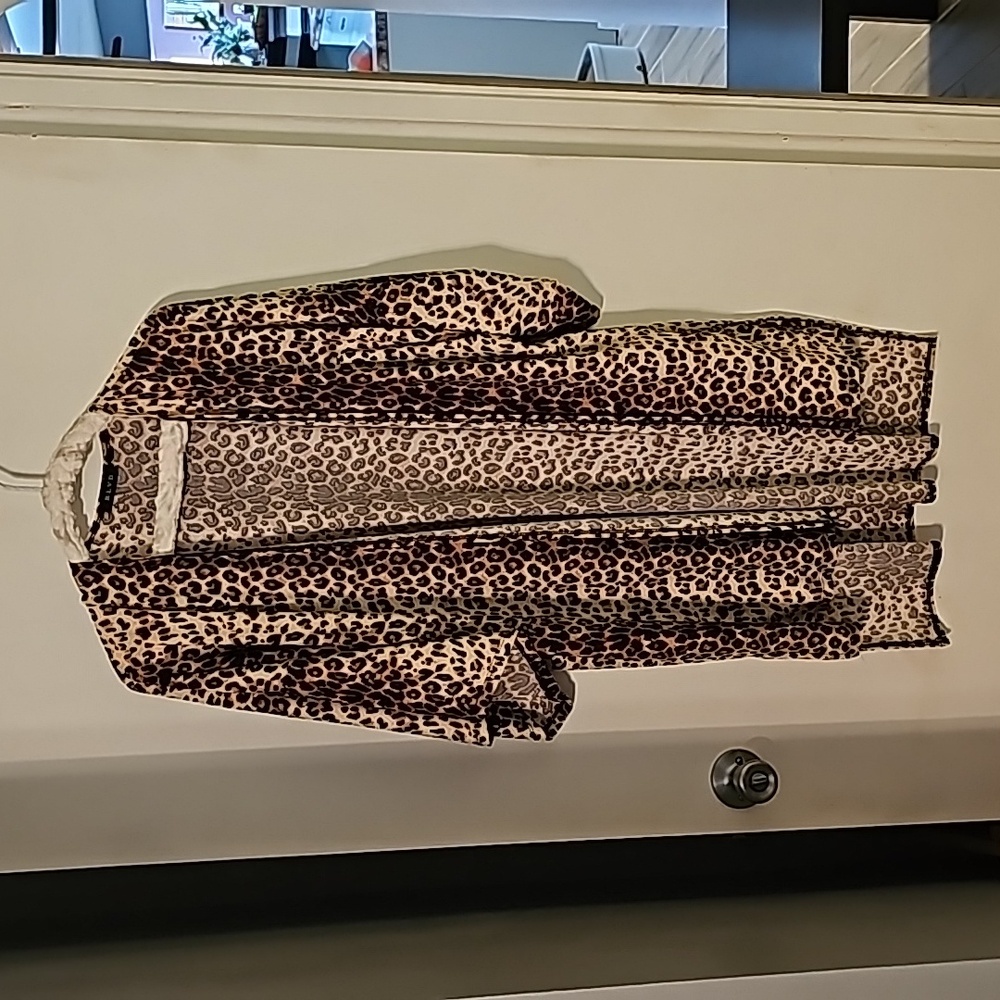 Cheetah print cardigan